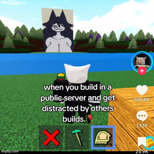 build a boat players doing anythin but building a boat | made w/ Imgflip meme maker
