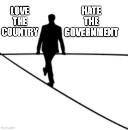LOVE THE COUNTRY; HATE THE GOVERNMENT | made w/ Imgflip meme maker