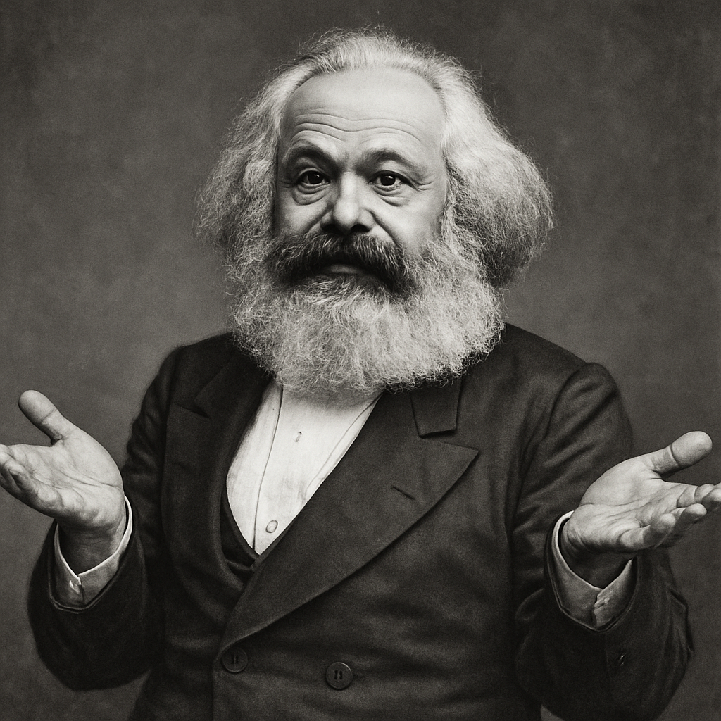 High Quality Karl Marx "Who Knew?" Blank Meme Template