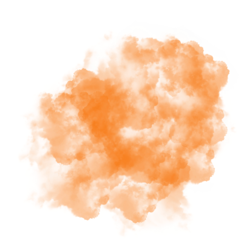 orange cloud Blank Meme Template