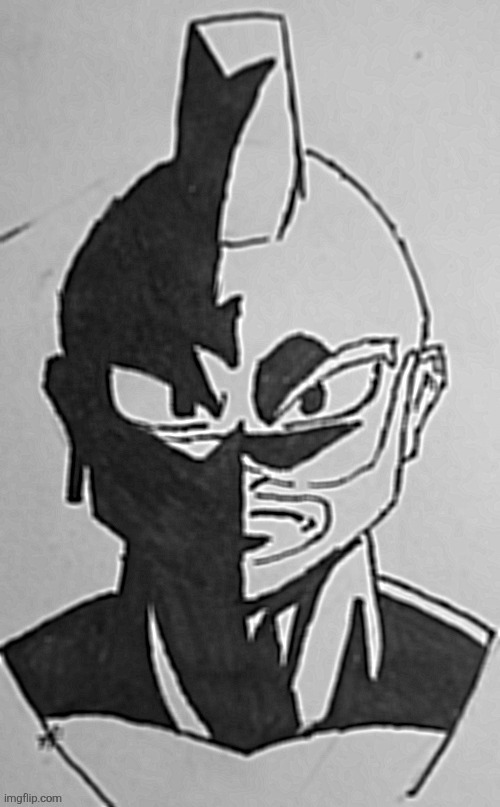 Also yeah I drew that and no nobody gave a fuck about it | image tagged in death stare hog rider | made w/ Imgflip meme maker