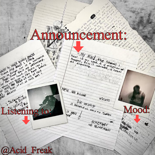 High Quality Acid_Freak Announcement Blank Meme Template