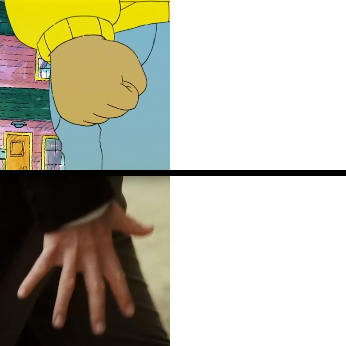 Makes me wanna fight or makes me wanna f*ck Blank Meme Template