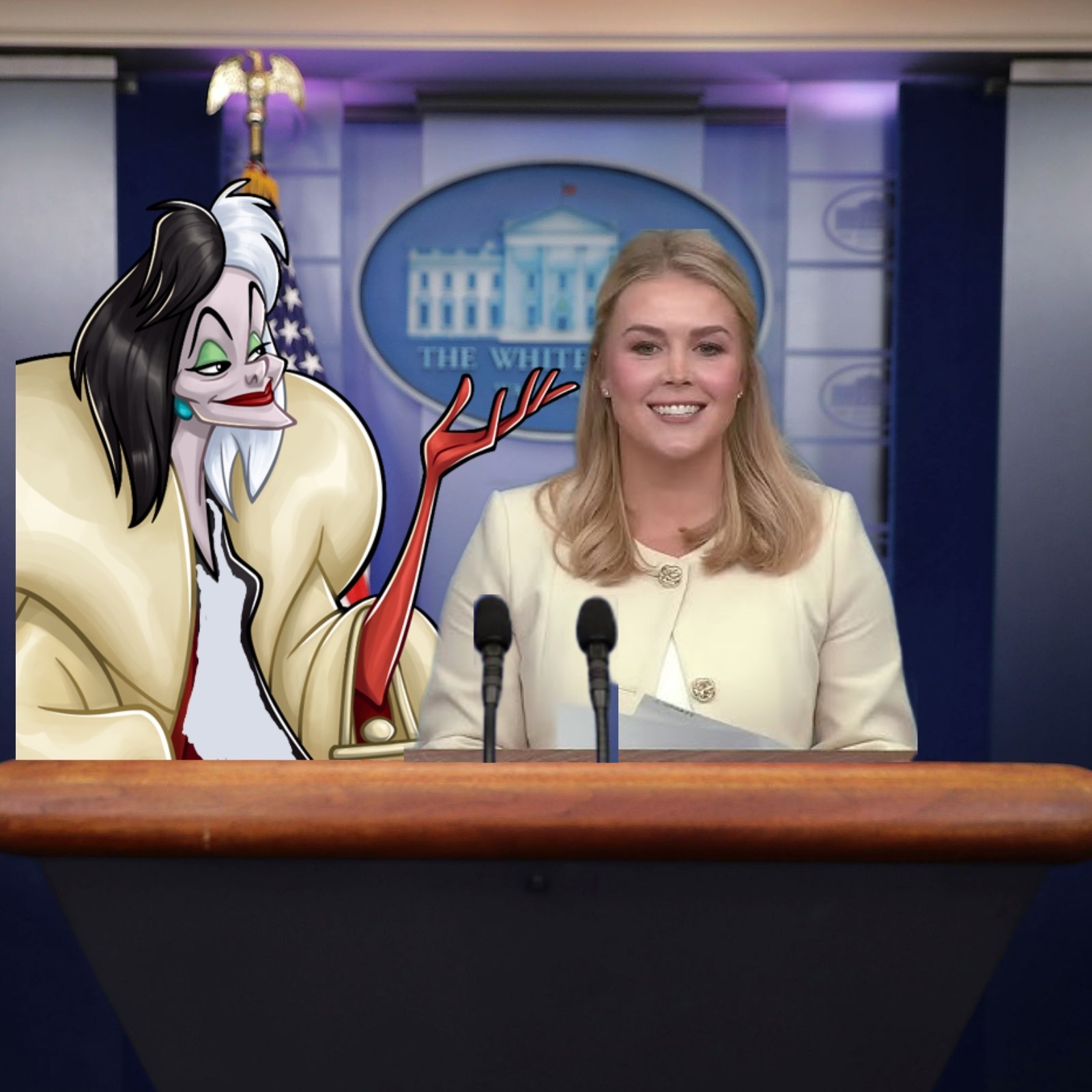 Cruella De Vil Blank Meme Template