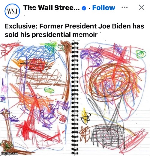 Joe Scribble | image tagged in crayon scribble book,politics lol,memes | made w/ Imgflip meme maker