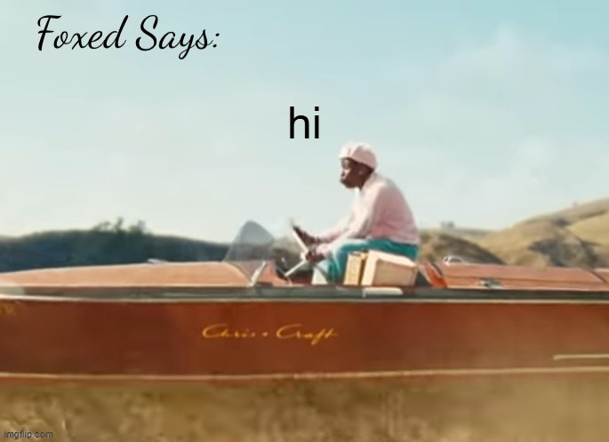 Foxed CMIYGL temp | hi | image tagged in foxed cmiygl temp | made w/ Imgflip meme maker