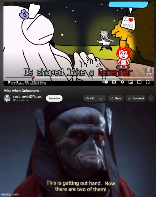 OH NAH- | image tagged in this is getting out of hand,deltarune,mika | made w/ Imgflip meme maker