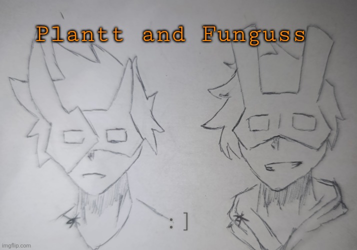 Plantt and Funguss (request from plantt-hates-one-from-tpot ) | Plantt and Funguss; :] | image tagged in plantt and funguss | made w/ Imgflip meme maker
