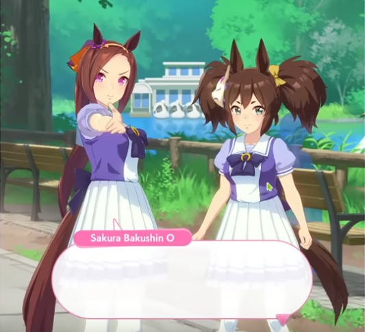 Sakura Bakushin O and Inari One Pretty Derby Blank Meme Template