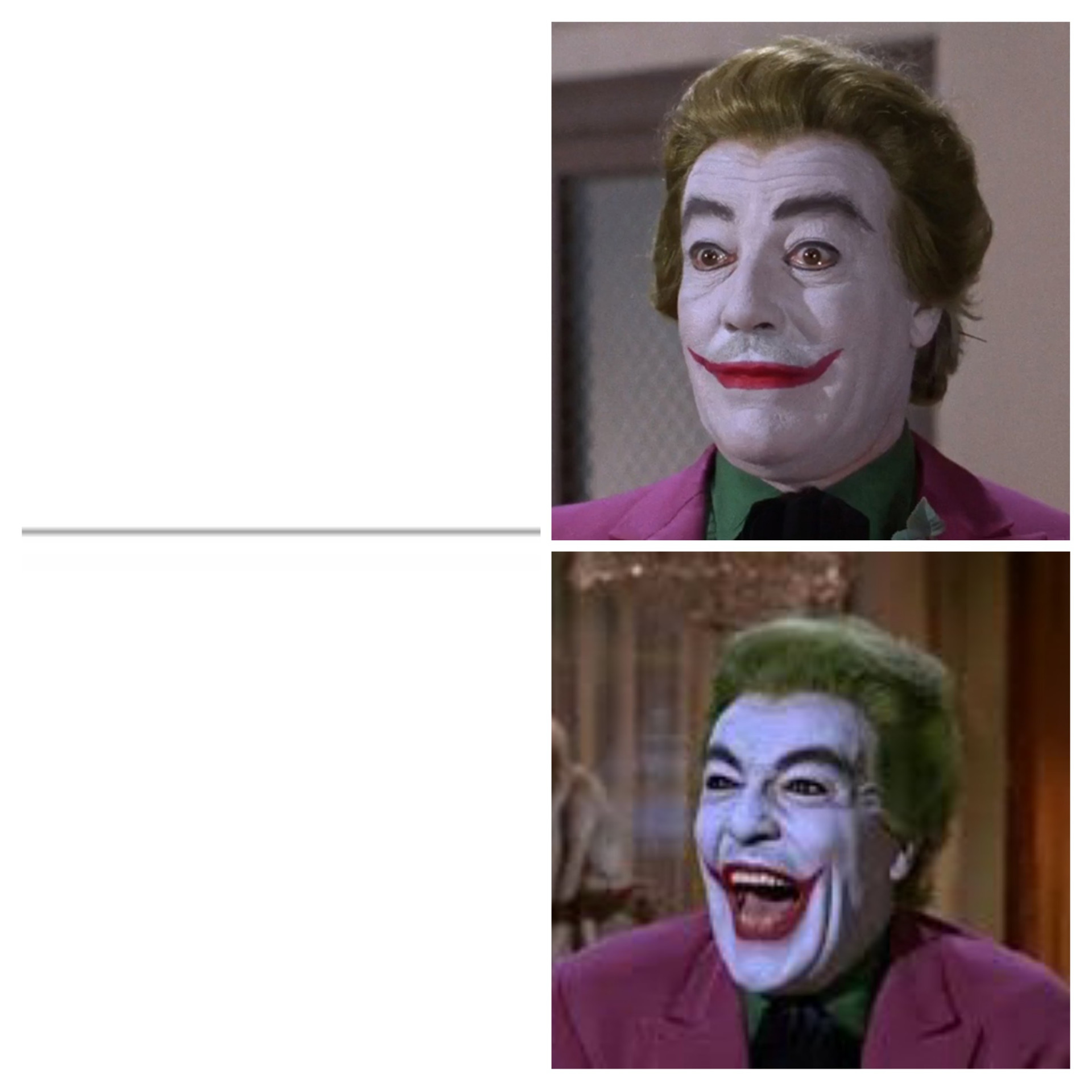 Neutral/Happy joker Blank Meme Template