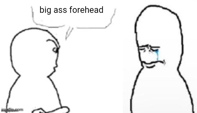 blank poopy template | big ass forehead | image tagged in blank poopy template | made w/ Imgflip meme maker