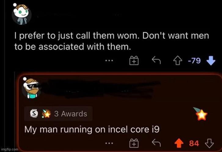 image tagged in reddit,incel | made w/ Imgflip meme maker