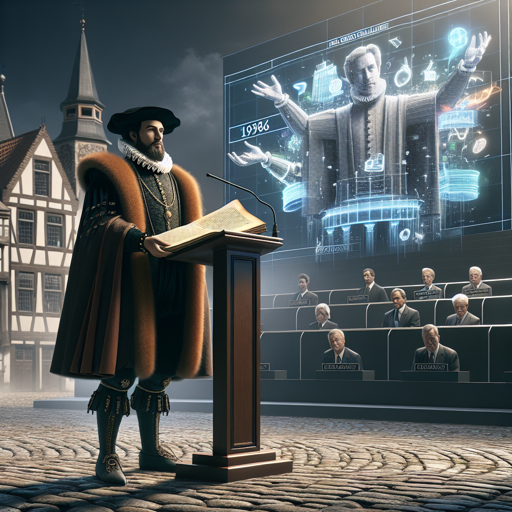 Martin Luther's 1519 public debate challenge vs 1986-2025 public Blank Meme Template