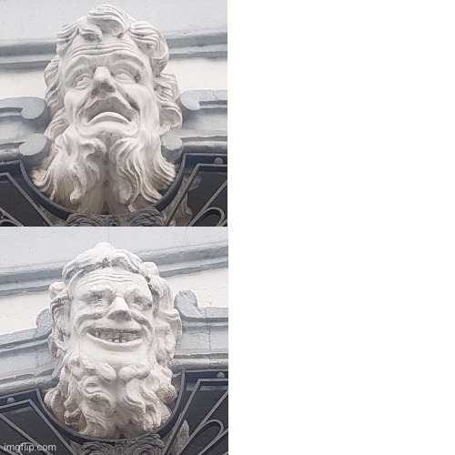 Statues Drake Hotline Bling meme Blank Meme Template