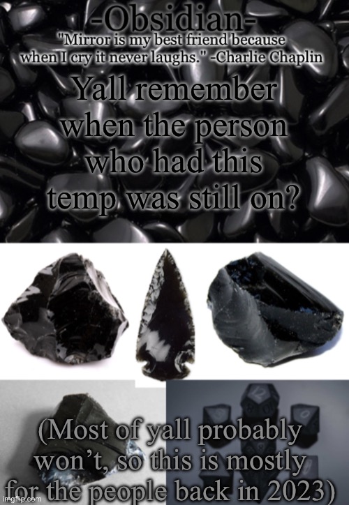 I found Yveltal’s announcement temp, basically. Silver notes: Changed from Yvetal, but imo, that's more Necrozma. | Yall remember when the person who had this temp was still on? (Most of yall probably won’t, so this is mostly for the people back in 2023) | image tagged in obsidian | made w/ Imgflip meme maker