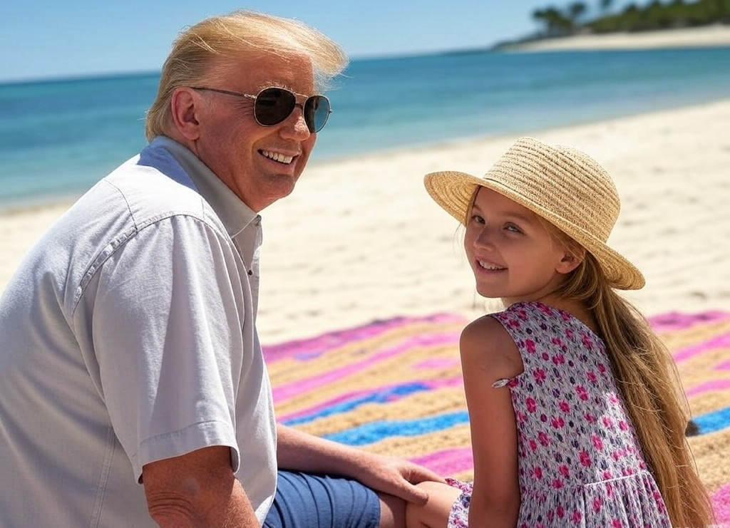 Donald Trump young girl Daddy Epstein Grophenfuhrer Blank Meme Template