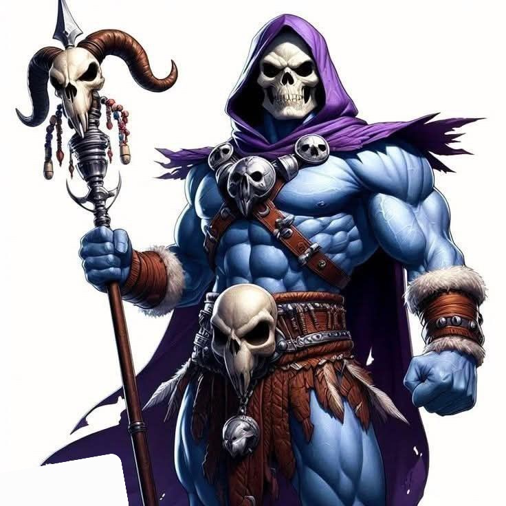 Skeletor white background Blank Meme Template
