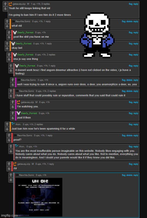 no need to intervene or anything, but i basically spammed the asgore truck meme on deerly forest | made w/ Imgflip meme maker