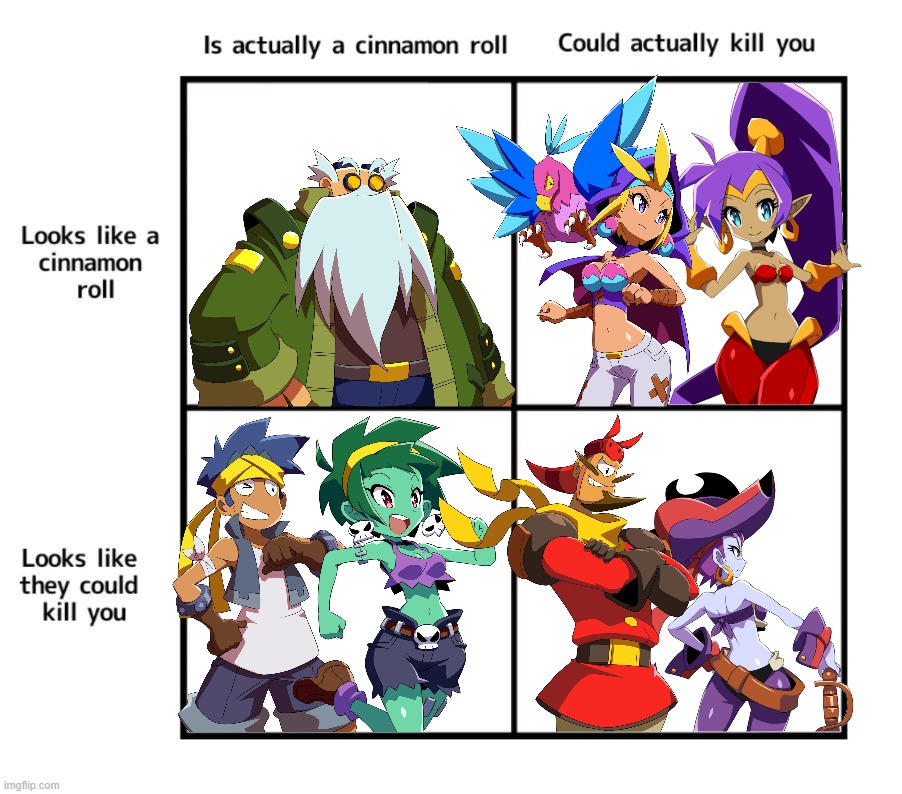 Shantae Cinnamon Roll | image tagged in looks like a cinnamon roll | made w/ Imgflip meme maker