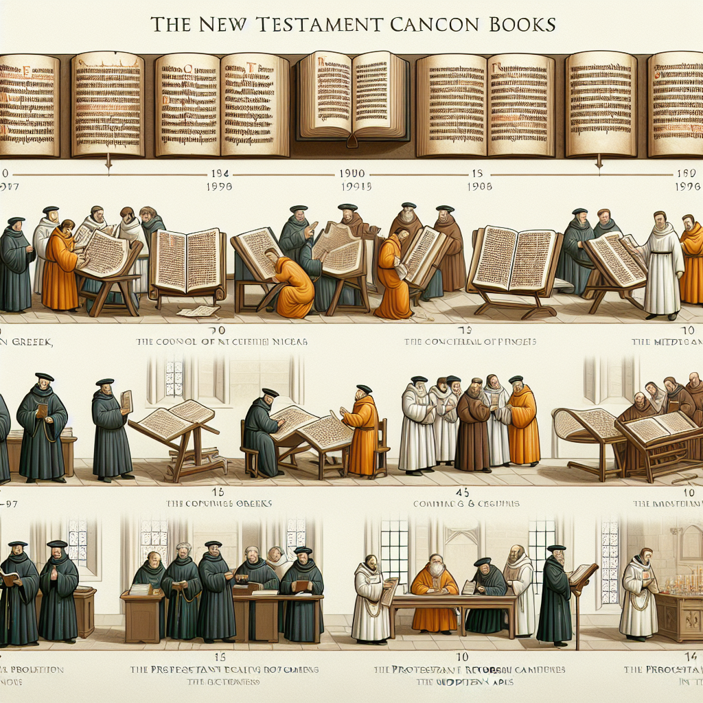 N.T. canon books from early inception to Protestant reformers. Blank Meme Template