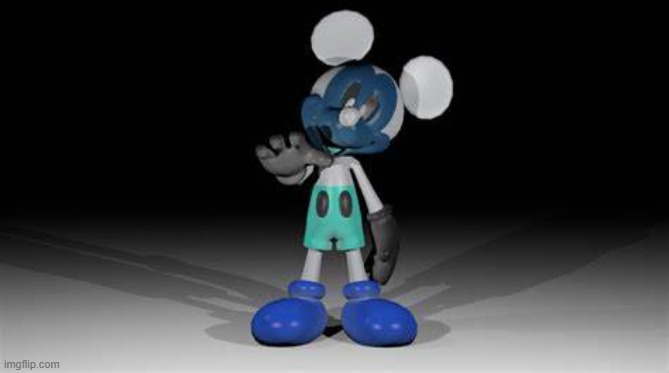 Photo-Negative Mickey | image tagged in photo-negative mickey | made w/ Imgflip meme maker
