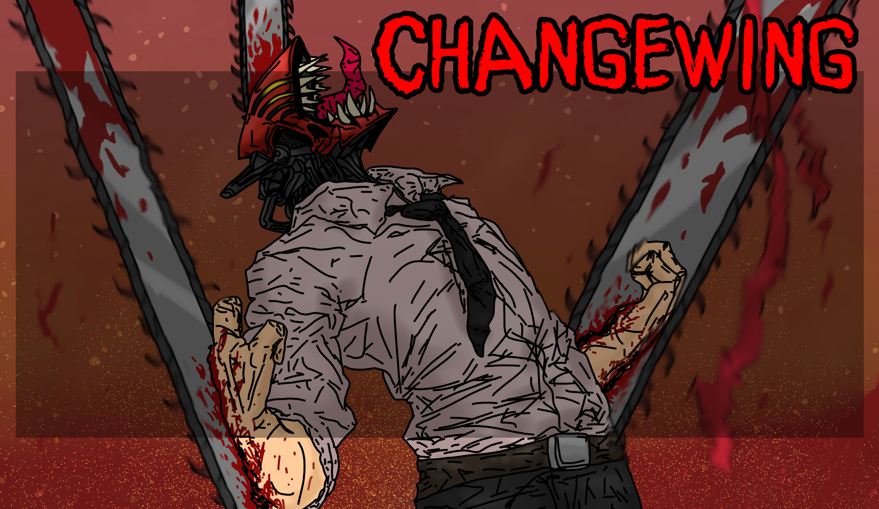 Changewing Chainsaw Man template Blank Meme Template