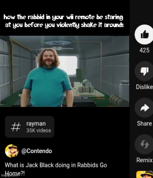 @Contendo | image tagged in memes,rabbids,gaming | made w/ Imgflip meme maker