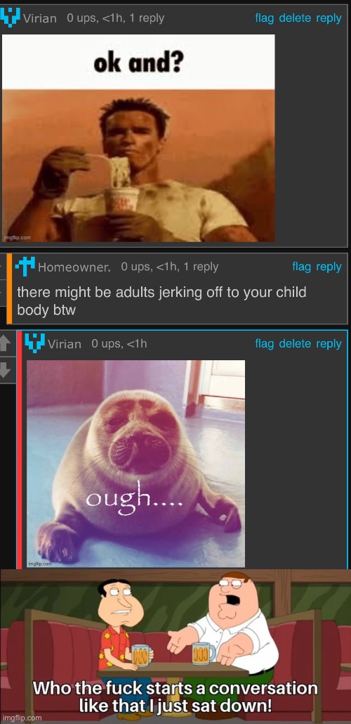 image tagged in starts a conversation like that | made w/ Imgflip meme maker