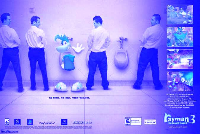 ah | image tagged in rayman | made w/ Imgflip meme maker