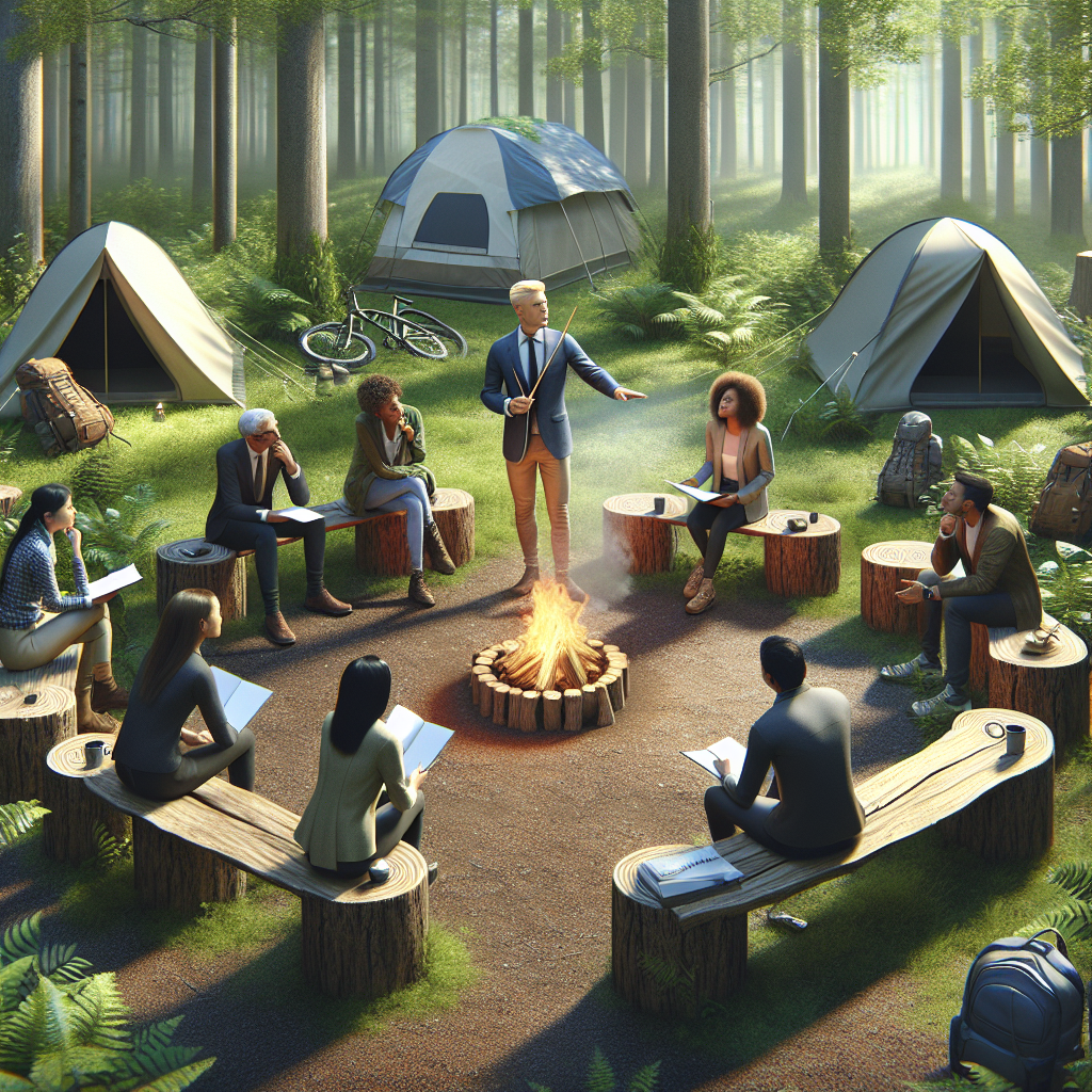 Stakeholder Meeting campsite Blank Meme Template