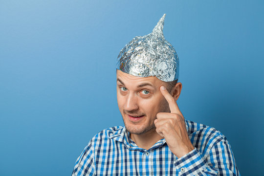 Tin foil hat Blank Meme Template