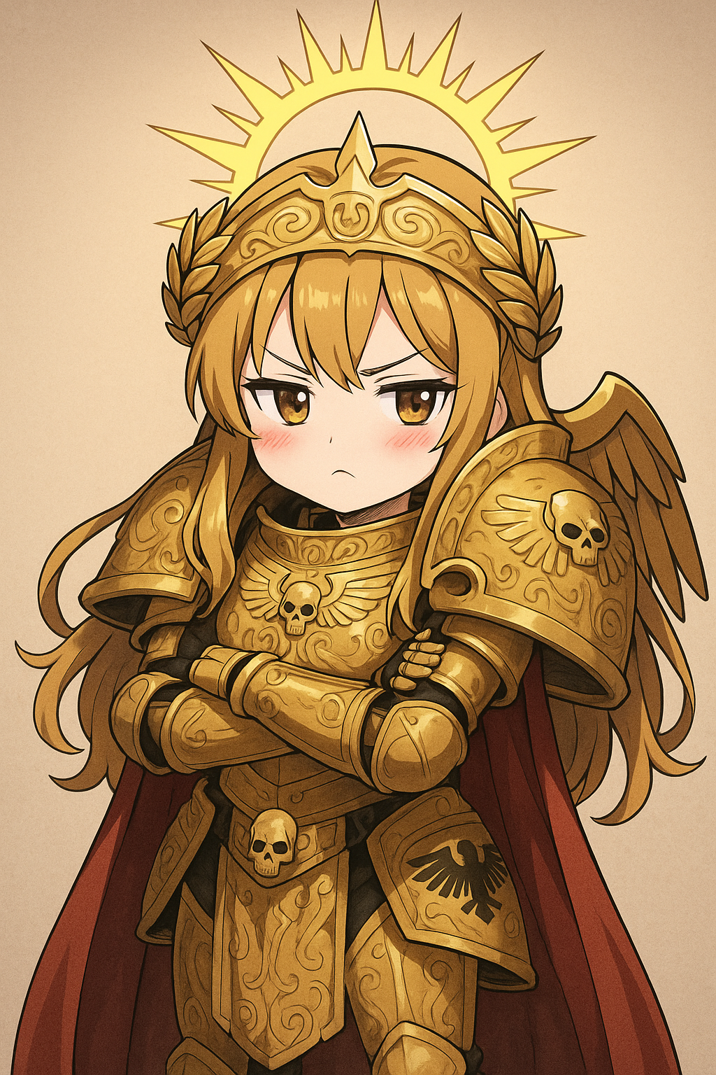 cutest god emperor ever Blank Meme Template