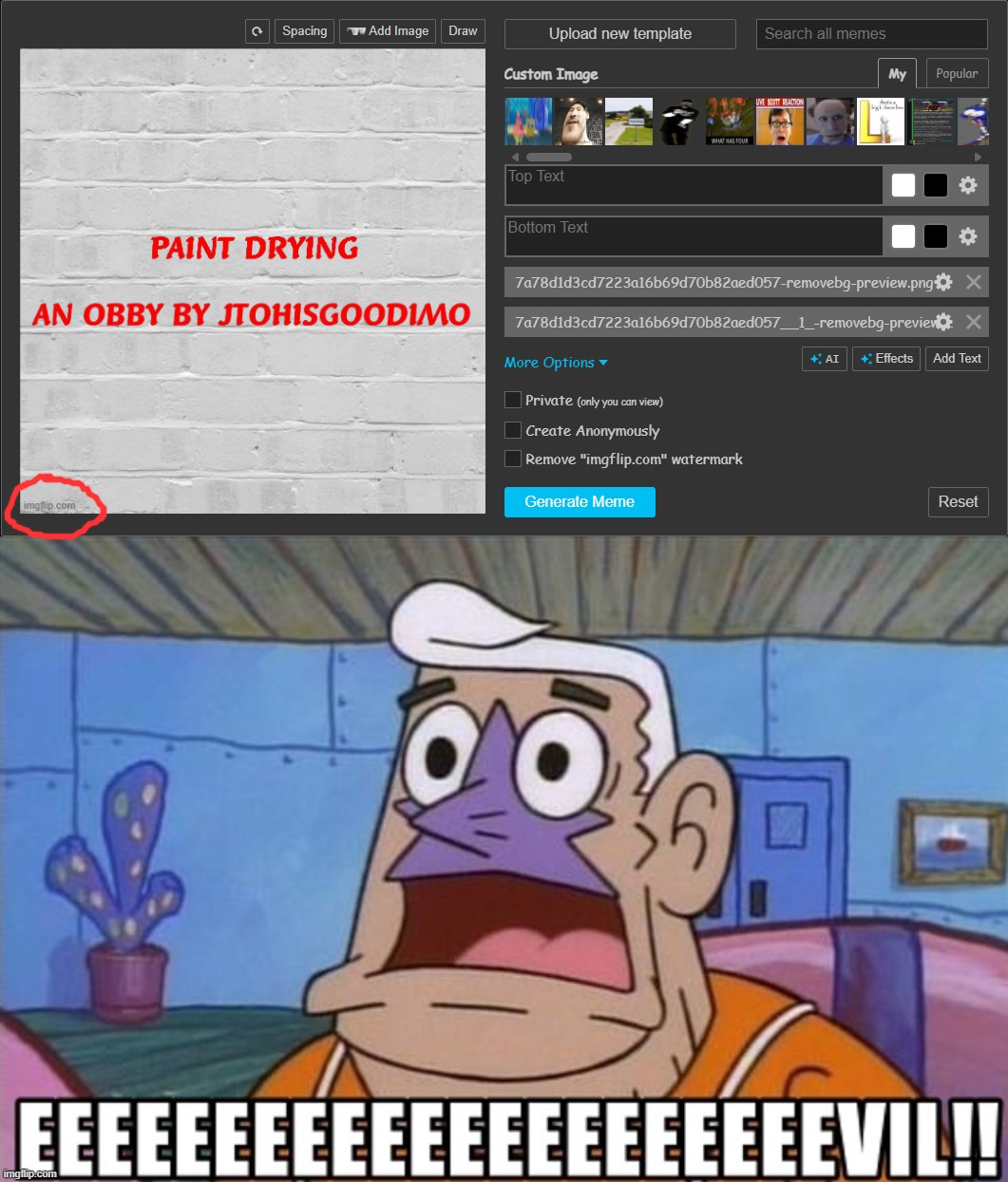 dawg... | image tagged in mermaid man evil | made w/ Imgflip meme maker
