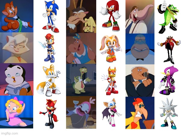 Sonic/Cats Don’t Dance Cast | image tagged in sonic,sega,warner bros,recast,cats don t dance,cast meme | made w/ Imgflip meme maker