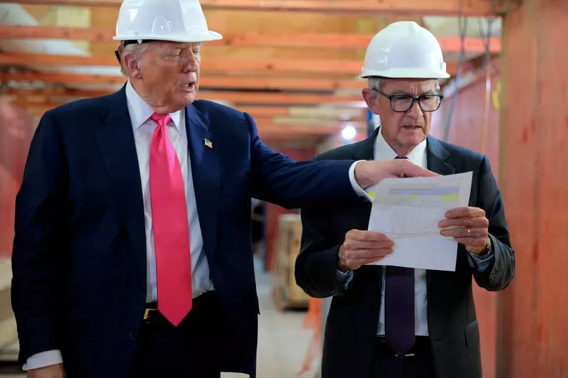 Trump schools Jerome Powell Blank Meme Template