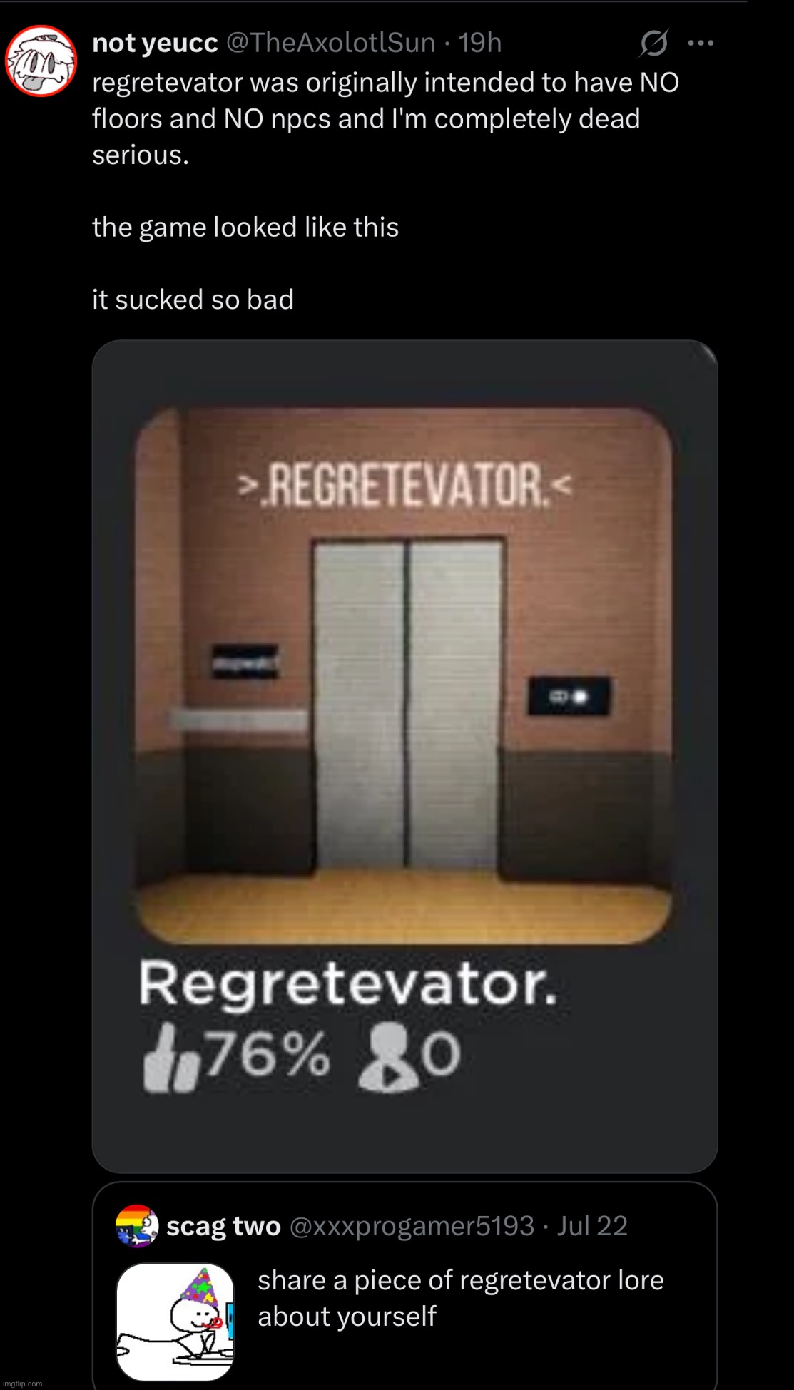 super glad they didn’t go with this approach. not an elevator game if it doesn’t have floors. | made w/ Imgflip meme maker
