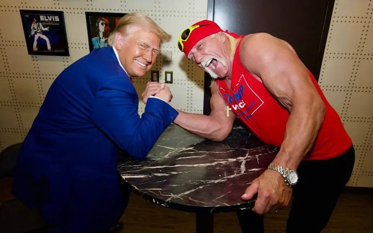 Hulk Hogan and Trump Blank Meme Template