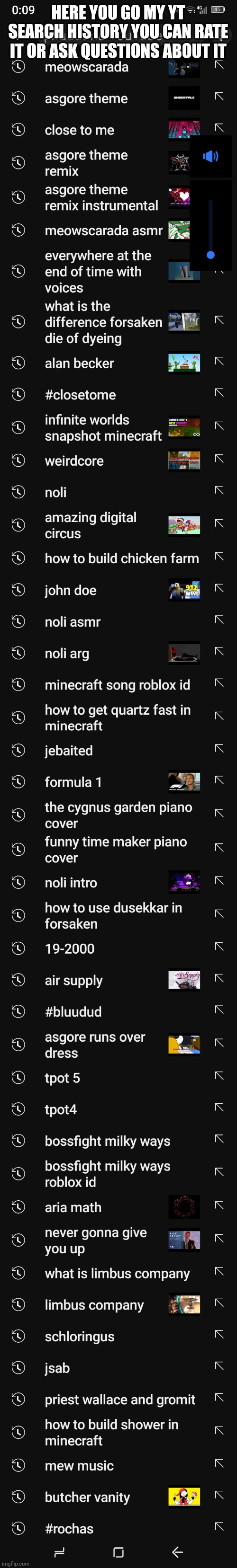 Ok saturn boys, I know you do not know me. | HERE YOU GO MY YT SEARCH HISTORY YOU CAN RATE IT OR ASK QUESTIONS ABOUT IT | made w/ Imgflip meme maker