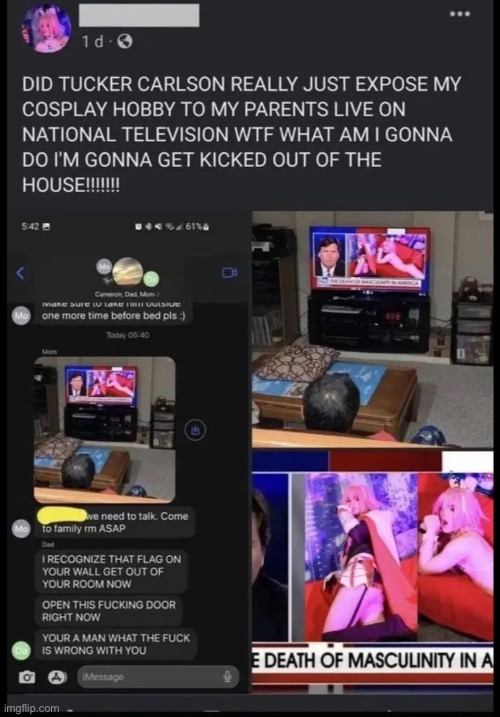 I don’t know if i get upset or laugh my fucking lungs ouy | image tagged in femboys,aura loss,bro is cooked,memes,shitpost | made w/ Imgflip meme maker