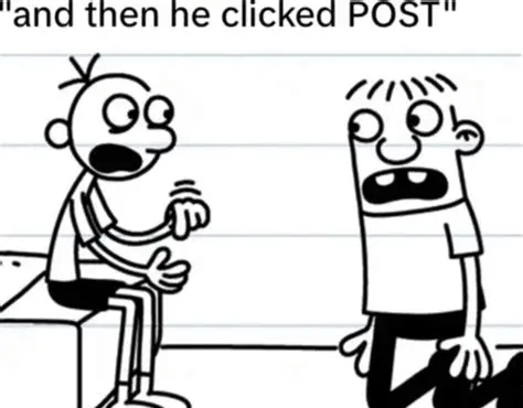 and then he clicked "POST" Blank Meme Template