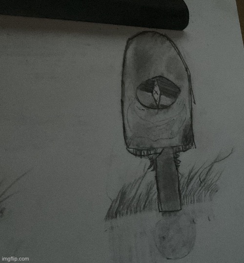 A ink cap :3 | image tagged in mushroom,art,art-work,cool | made w/ Imgflip meme maker