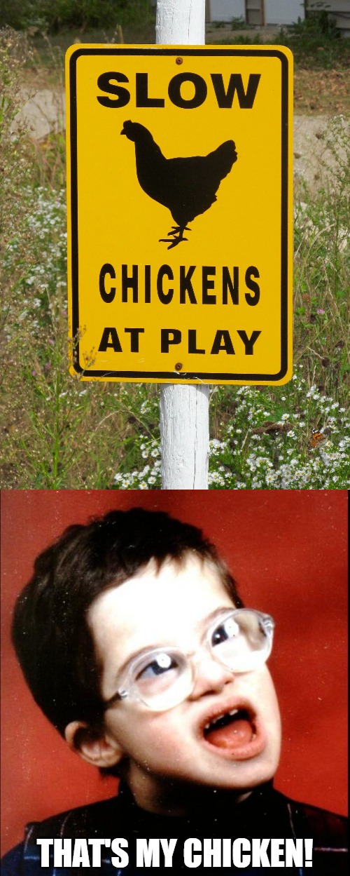 That's My Chicken! | THAT'S MY CHICKEN! | image tagged in special,slow chickens,slow | made w/ Imgflip meme maker