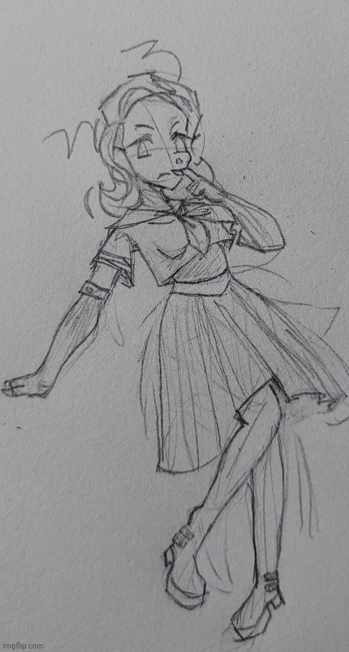 401's new design; she still has the choker and bracelets but isn't wearing them ehte | made w/ Imgflip meme maker
