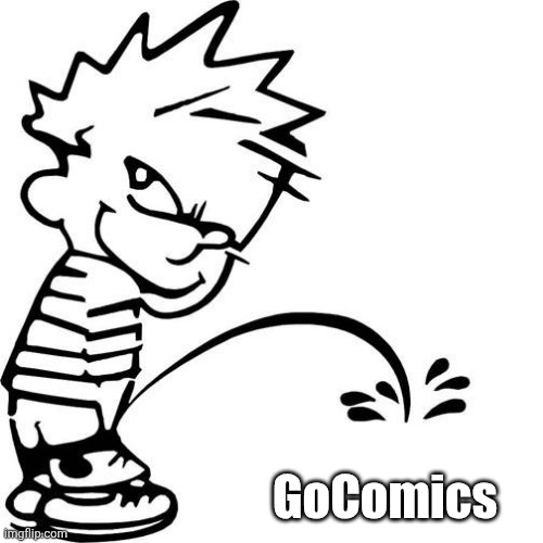 Calvin Peeing | GoComics | image tagged in calvin peeing | made w/ Imgflip meme maker