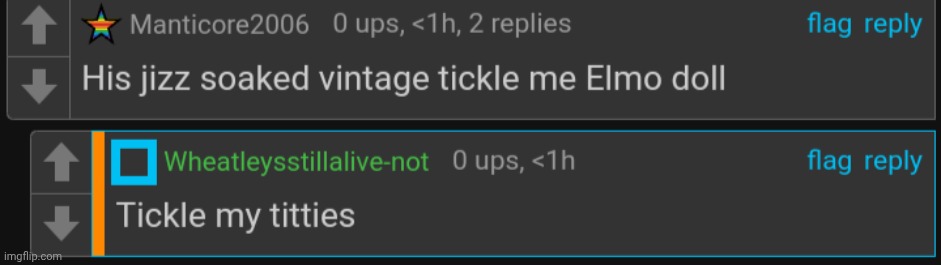 Jizz soaked vintage tickle me Elmo doll | image tagged in jizz soaked vintage tickle me elmo doll | made w/ Imgflip meme maker