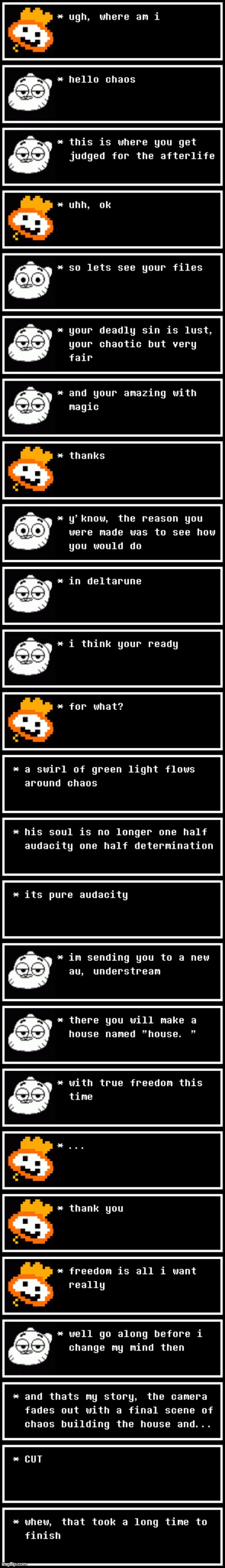 chaos's origins, finally completed | made w/ Imgflip meme maker