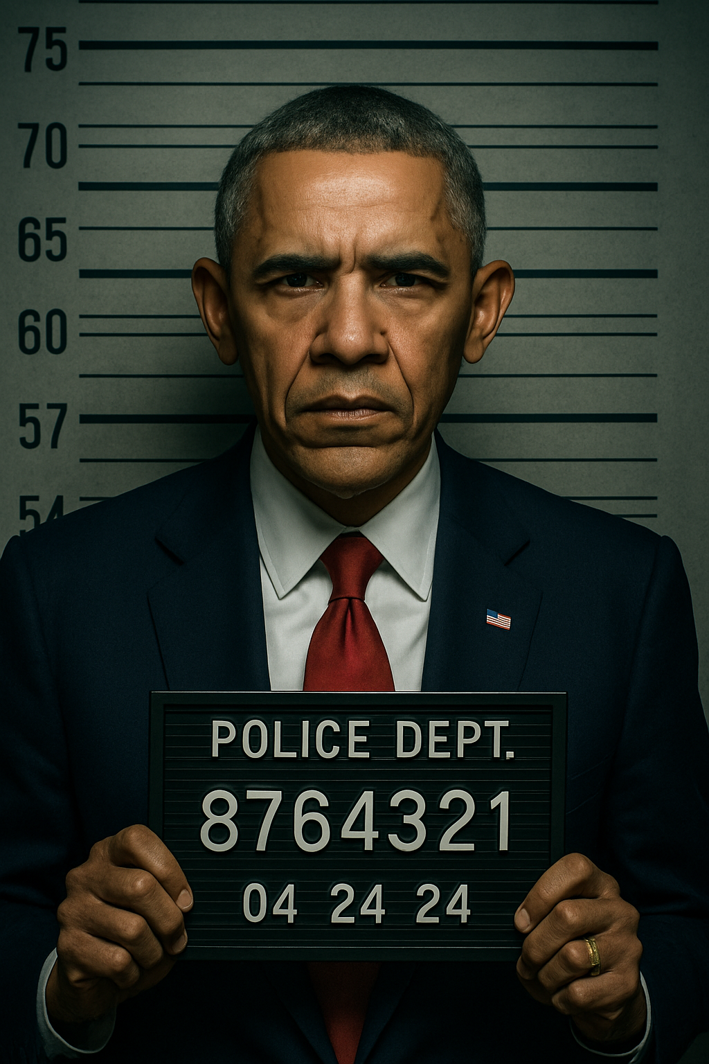 obama mugshot Blank Meme Template
