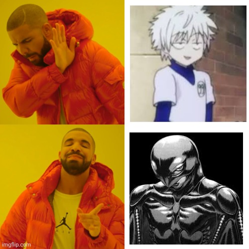 kilua is buns | image tagged in memes,drake hotline bling | made w/ Imgflip meme maker