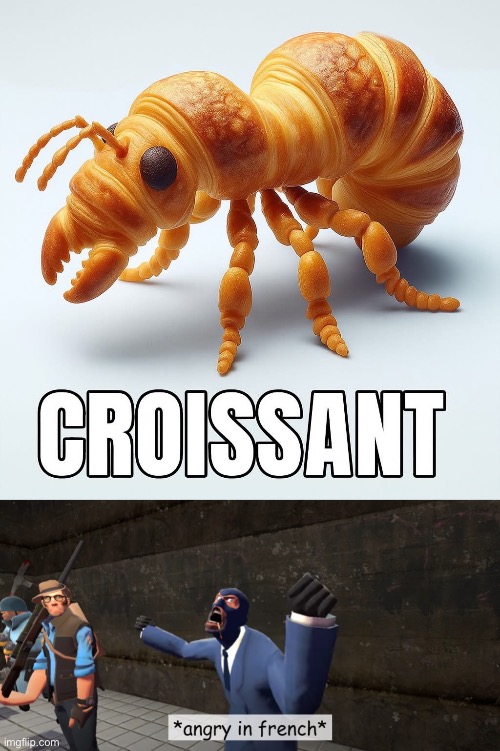French breakfast | image tagged in angry in french,french,breakfast,eyeroll,butter | made w/ Imgflip meme maker