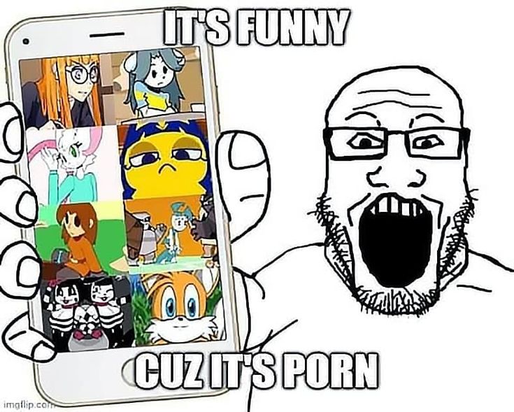 It's funny cuz it's porn Blank Meme Template